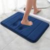 Tapete de chão de PVC com lã coral de cor sólida temu transfronteiriça, tapete antiderrapante para banheiro, absorção de água, capacho para porta de banheiro em estoque