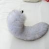Cauda de raposa destacável Brinquedo de cauda anal adulto de tamanho grande e médio Raposa Cauda Cinza Branco Cauda Divertida para Mulheres