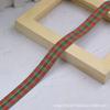 Cinta Navideña Cinta Escocesa Multicolor Flor Embalaje de Regalo Decoración Navideña Material para Joyería DIY Venta al por Mayor