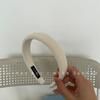 Diadema de Tela Azul Klein INS Corea del Sur Esponja Aumentada Saliente Perla Prensada Clips para el Cabello Accesorios para el Cabello Femeninos