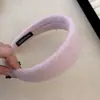 Novos Acessórios de Cabelo Elegantes e Elegantes Estilo Francês Versátil Tecido de Pelúcia Colorido Faixa Larga para Cabelo Presilha de Cabelo Faixa de Cabelo Mulheres