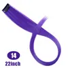 Extensões de Cabelo para Mulheres, Extensões de Cabelo Tingidas com Presilha de Verão, Peça Única Colorida Trançada, Mechas Naturais em Degradê, Extensões de Cabelo para Mulheres, Atacado do Fabricante