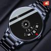 Reloj para hombre marca ORUSS 2024 movimiento automático Correa de acero Cielo estrellado resistente al agua tecnología negra juventud muñeca