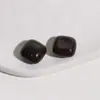 Accesorios de Parche Semiredondo Geométrico Cuadrado de Resina de Color Sólido de 14 mm Accesorios para Pendientes Coreanos DIY Materiales para Pendientes