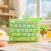 Llavero de teclado original con 26 teclas de animal de dibujos animados para aliviar el estrés, lindo juguete de panda para aliviar el estrés, pequeño colgante para mochilas de estudiantes