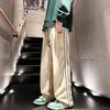 Calça de Veludo Cotelê Masculina Primavera e Outono Juventude Solta Reta Perna Larga Moda Meninos Esportiva Casual Calça Masculina