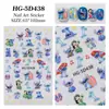 Lindas Pegatinas para Uñas de Stitch 5D Relieve Tridimensional Lilo y Stitch Mickey Mouse Pegatinas para Uñas Artísticas Accesorios Estilo Hg