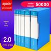 Pasta A4 livro de informações pasta plástica livro de arquivos viragem de página estudante cor teste de papel classificação inserção pasta atacado