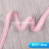 Fita listrada colorida multi-tamanho de 1 cm para calças de yoga, fita de decoração lateral para bolsas, mochilas, roupas, em estoque do fabricante original