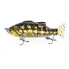 Cebo Artificial de PVC Suave de 100 mm, 2 Secciones, Simulación de Pez, Señuelo de Plástico ABS, Señuelo de Pesca Articulado en Forma de S, Hundimiento, 2 Secciones, Pez Deslizante