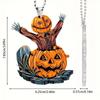 Bolsa de Acrílico com Pingente de Chaveiro Caveira de Cowboy Ocidental Transfronteiriça Etiqueta para Retrovisor de Carro Halloween