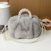 Bolso Bolso de Mujer Nueva Llegada 2024 Moda Combinable de Un Hombro Felpa Bolso Pequeño Mao Mao Bolso Cruzado Moderno Portátil Bolso Pequeño