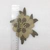 Bordado solúvel em água fio de ouro tridimensional flor sofá artesanato criativo aplique artesanal tecido para casa acessórios de roupas