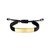Pulsera de Acero Inoxidable en Blanco para Grabado Láser Transfronterizo Regalo Navideño Pequeño Regalo Promocional Pulsera Tejida