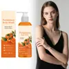 Gel de Ducha Fresco de Caqui Refrescante Limpieza Corporal y de Piel Espuma Hidratante Gel de Ducha Fácil de Enjuagar