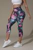 Pantalones de Yoga Deportivos de Fitness y Culturismo, Populares Europeos y Americanos, Estampados, de Cintura Alta, Suaves, Cómodos, Amigables con la Piel, a la Moda, Transfronterizos