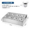 Caja de Condimentos, Caja Pequeña para Ingredientes, Caja de Acero Inoxidable para Salsas, Caja de Condimentos, Caja de Porciones, Juego de Frascos para Especias, Estante de Especias para Cocina