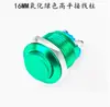 Interruptor de Botón Pulsador Metálico al por Mayor de 12 mm 16 mm Pie de Tornillo Completamente Oxidado Pie de Soldadura Punto de Reinicio Automático Multicolor