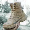 Calçados casuais de tamanho grande, novos, estilo coreano, da moda, para caminhada, ao ar livre, botas militares de combate quentes de veludo, sapatos masculinos da moda