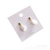 Aretes de Perlas Naturales de Agua Dulce para Mujer, Aretes Barrocos Modernos y Versátiles, Aretes Retro de Plata Esterlina con Diseño de Nicho