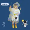Impermeable transparente de dibujos animados para niños de preescolar y primaria, para niños y niñas, bebés, niños que van a la escuela, impermeable para bebé