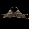 Joyería de Pecho Transfronteriza Europea y Americana con Pedrería, Borlas Largas, Danza del Vientre Discoteca Sexy Playa Cadena Corporal Incrustada de Diamantes Juego, Accesorios de Pedrería