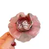 Diadema Corona Princesa Niños Rosa Satín Sombrero Cumpleaños Pinza Cabello Pinza Bebé Pinza No Daña Accesorio Cabello