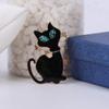 Novo esmalte liga de óleo gotejamento broche de gato moda coreana all-match venda quente broche animal em estoque