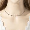 Colar de borla de diamante longo elegante francês transfronteiriço oco em forma de coração mostrar colar mulheres