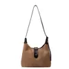 Bolsa Tote Retro Maillard Feminina Nova Tendência Moda Outono 2025 Mais Fácil de Combinar Estilo Ocidental Bolsa de Ombro Transversal de Luxo Leve