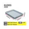 Caja logística de la UE al por mayor del fabricante Caja de plástico para rotación Tapa plana rectangular Caja de tránsito para piezas de automóvil Caja logística