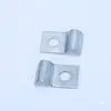 Abrazadera de Tubería de Aceite de Acero al Carbono Zincado Blanco de un Solo Lado y un Solo Agujero, Abrazadera de Tubería de Aceite Lubricante Engrosada 4mm 6 8 10 12
