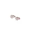 Nuevos Pendientes Diarios Versátiles de Flor de Diamante Brillante Zirconia Moda Zirconia Flor de Cinco Pétalos Pendientes Frescos Pendientes Pequeños Venta al por Mayor