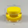 Fornecido diretamente pelo fabricante: Frasco de Máscara Labial, Pote de Creme, 15g Polpa de Fruta Hidratante Tampa Plástica PP, Almofada de Puxar Manual, como Frasco Vazio Spray Interno