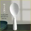 Colher de Arroz Vertical de Silicone Antiaderente Colher para Panela de Arroz de Arroz Grau Alimentício Pá Casa Internet Quente Alto Valor de Cor Colher de Arroz de Madeira Sólida