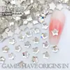 Rhinestones Tendência Pequenos Estrelas do Mar Gorduchas 6*6mm com Fundo Plano, Rhinestones de Formato Irregular, Decorações para Nail Art, Unhas Postiças, Rhinestones para Nail Art Atacado