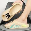 Zapatillas de verano cómodas y a la moda para parejas, de EVA Shit Sense, para mujer, de una sola palabra, antideslizantes, para playa y exteriores, para hombre.