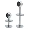 Hujian Soporte Fijo de Acero Inoxidable 304 para Barra de Ropa de Armario Base para Barra de Secado Tubo Redondo Colgador de Barra de Toalla