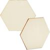 Artesanías de madera hexagonales de colores originales, venta directa de fábrica, grafiti hecho a mano, ecológicas, decorativas, en blanco, en stock.