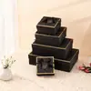 Caja de Regalo Negra Caja de Regalo Souvenir Caja Vacía Para Regalar Empaque de Alta Gama Sentido de Lujo Lujo Ligero Caja de Regalo de Cumpleaños Personalizada
