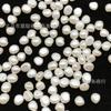 Perlas de imitación ABS con forma, pequeñas piedras irregulares plateadas trituradas, cuentas redondas barrocas, accesorios para pulseras DIY