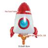 Novo Balão de Folha de Alumínio Formato de Astronauta Espacial Tema de Aniversário Cósmico Balão Foguete Decorativo Venda por Atacado