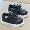 Tênis Esportivo Infantil 2026 Primavera e Outono Novo Estilo Sapatos Casuais para Meninas Lantejoulas Estilo Coreano Tênis para Meninos Solado Macio Calçados para Bebê Unitário