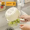 Tina de Lavado de Verduras de Doble Capa con Asa y Cesta Drenadora, Modelo Nuevo para Cocina del Hogar, Herramienta para Lavar Frutas, Tina para Lavar Verduras, Bandeja Coladora para Frutas para Sala de Estar