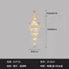 Lustre de cristal de luxo leve transfronteiriço para hall de villa duplex, escada, luminária de sala de estar, iluminação de andar intermediário, atacado de luminárias Zhongshan
