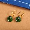 Pendientes Xiangyun de jade con incrustaciones de plata s925 con carácter, pendientes de moda sencillos para mujer, productos de fábrica de origen