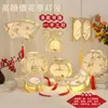 Festival de Mediados de Otoño Linterna Flor Antigua Papel Conejo Linterna Infantil de Mano Hecha a Mano DIY Bolsa de Materiales Linterna de Madera