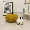 Almohada Nórdica Ins de Lunares de Calabaza Juguete de Peluche Cojín para Sofá de Sala de Estar Almohada para Cama Adornos Decorativos para el Hogar