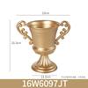 Estilo europeu ferro forjado vaso de flores dourado atacado Amazon comércio exterior retro arranjo de flores decoração de casamento vaso de flores secas atacado