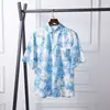 Camisa Floral Havaiana de Manga Curta para Homens, Solta e Versátil, Camisa de Verão Estilo Hong Kong, Marca Moderna Estilo Hong Kong Casual Bonito